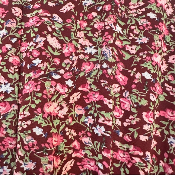 Entro Burgundy Floral Maxi Dress - Picture 5 of 7